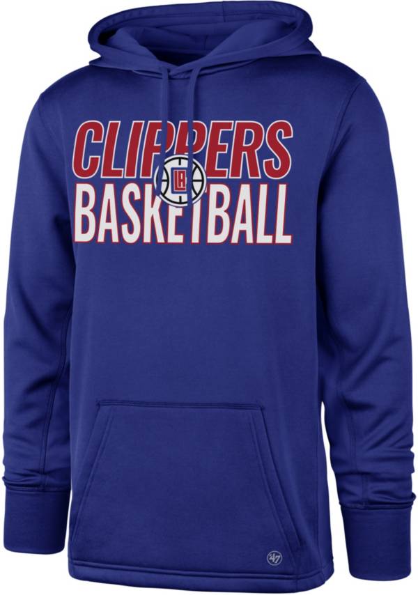 ‘47 Men's Los Angeles Clippers Tech Fleece Royal Blue Performance Hoodie