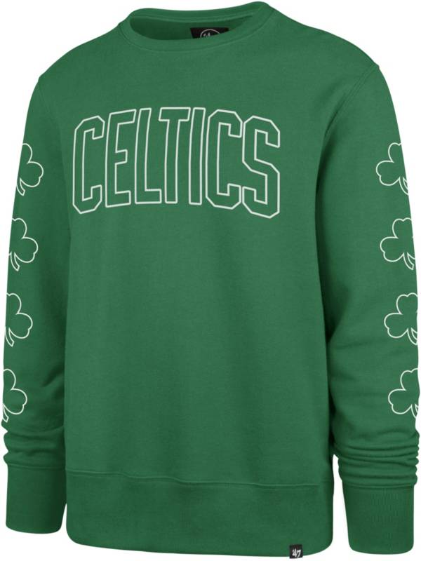 ‘47 Men's 2021-22 City Edition Boston Celtics Green Headline Crewneck Sweatshirt