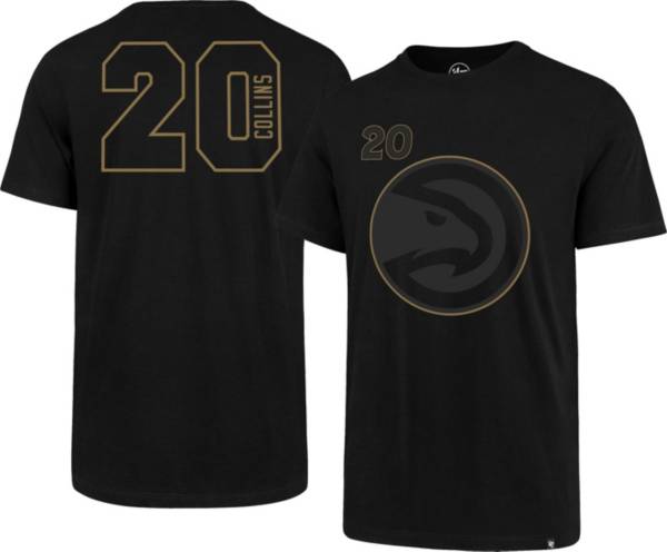 '47 Men's Atlanta Hawks John Collins #20 Black T-Shirt