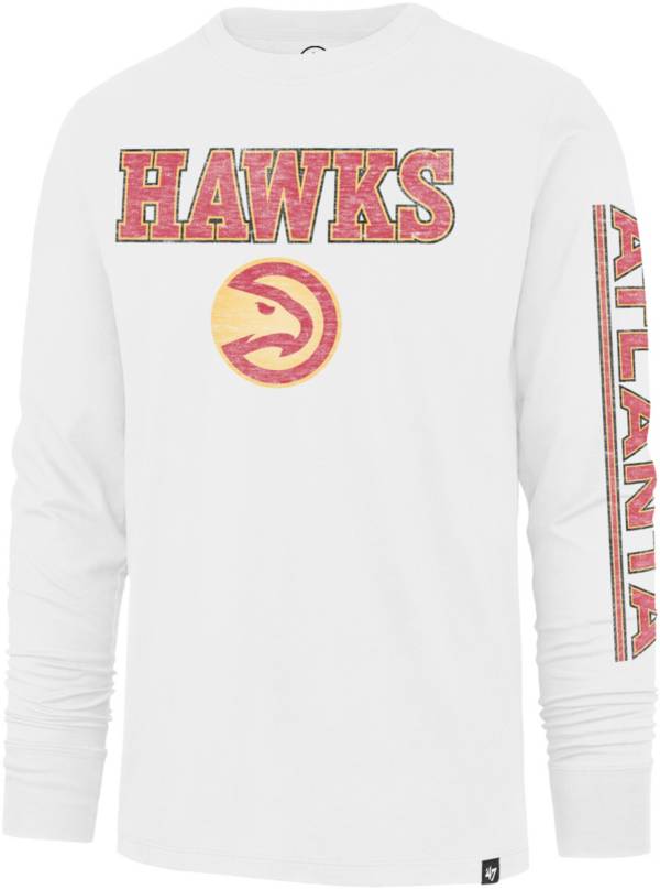 '47 Men's 2021-22 City Edition Atlanta Hawks White Dime Drop Long Sleeve T-Shirt