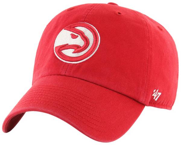 ‘47 Men's Atlanta Hawks Red Clean Up Adjustable Hat