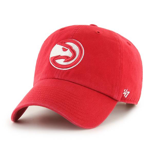 ‘47 Men's Atlanta Hawks Red Clean Up Adjustable Hat product image