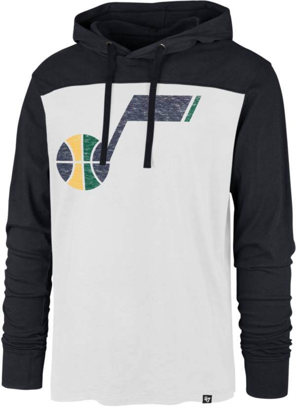 ‘47 Men's Utah Jazz White Wooster Pullover Hoodie
