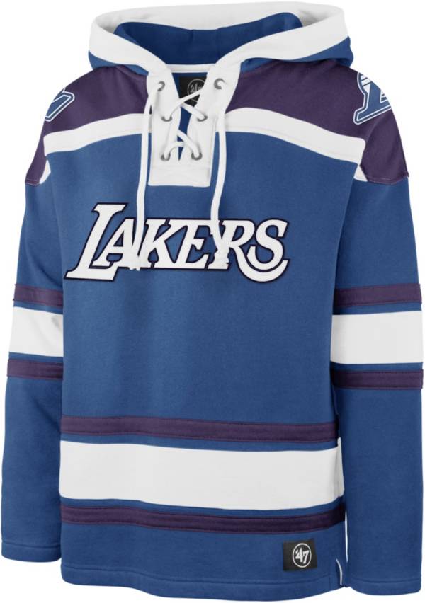 ‘47 Men's Los Angeles Lakers Blue Lacer Hoodie