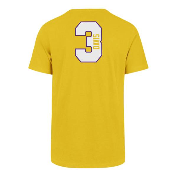 ‘47 Men's Los Angeles Lakers Anthony Davis Number Skyline T-Shirt product image
