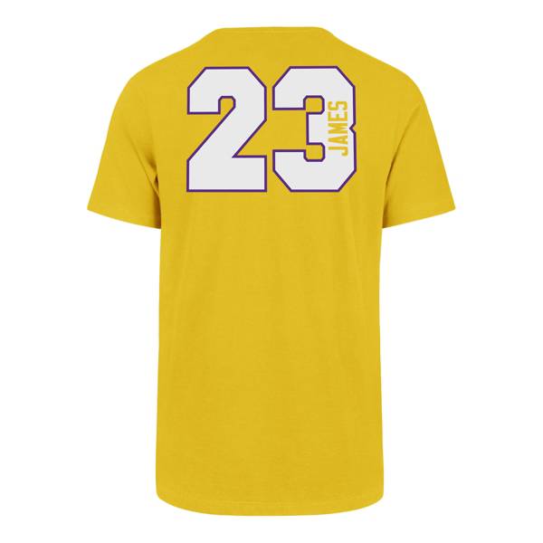 ‘47 Men's Los Angeles Lakers LeBron James Number Skyline T-Shirt