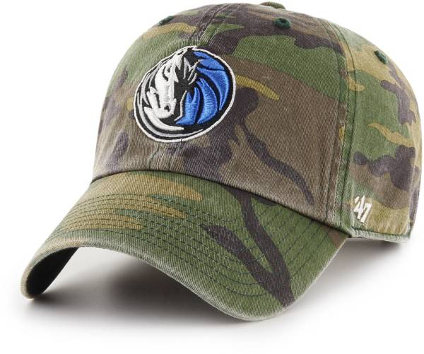 ‘47 Adult Dallas Mavericks Camo Clean-Up Adjustable Hat