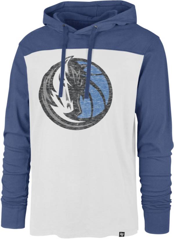 ‘47 Men's Dallas Mavericks White Wooster Pullover Hoodie