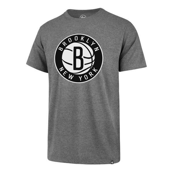 ‘47 Men's Brooklyn Nets Grey Logo T-Shirt