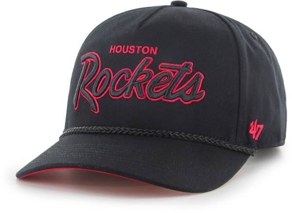 ‘47 Men's Houston Rockets Black Adjustable Hat