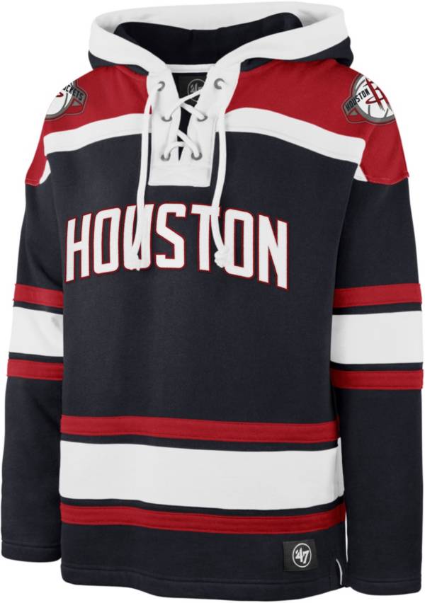 ‘47 Men's Houston Rockets Blue Lacer Hoodie