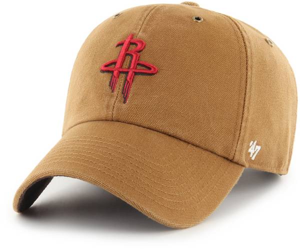 ‘47 Men's Houston Rockets Brown Carhartt Clean-up Adjustable Hat