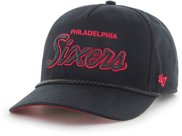 ‘47 Men's Philadelphia 76ers Black Adjustable Hat