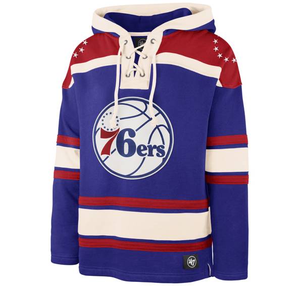 ‘47 Men's Philadelphia 76ers Blue Lacer Hoodie