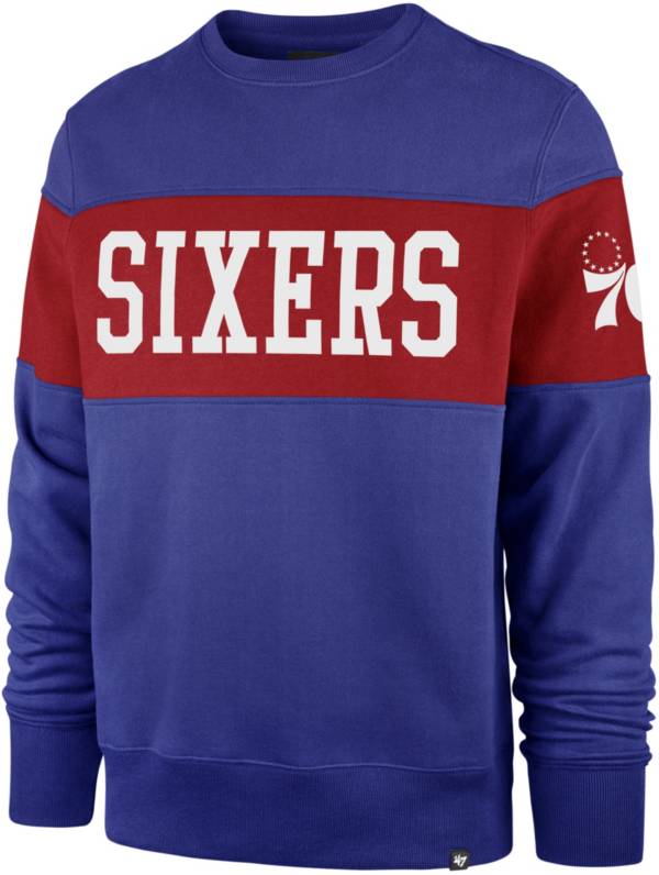 ‘47 Men's Philadelphia 76ers Royal Interstate Crewneck Sweatshirt