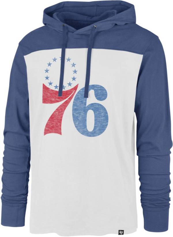 ‘47 Men's Philadelphia 76ers White Wooster Pullover Hoodie