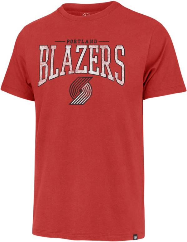 '47 Men's Portland Trail Blazers Red Full Rush T-Shirt