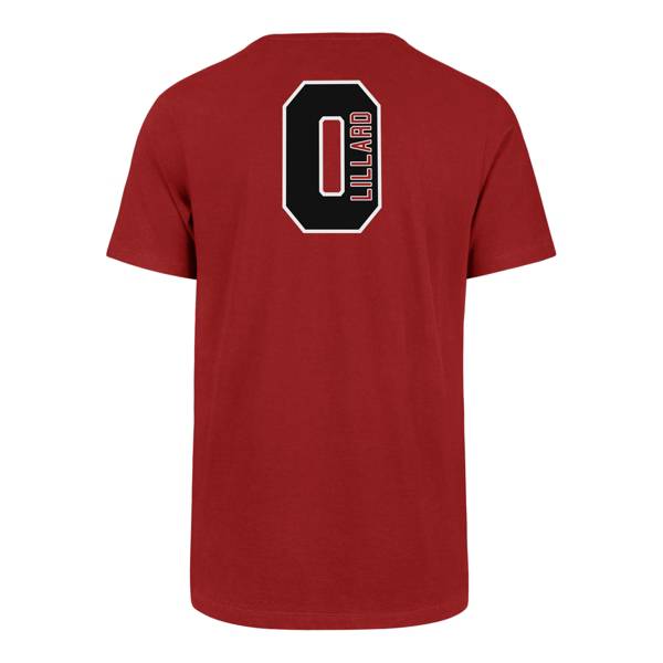 ‘47 Men's Portland Trailblazers Damian Lillard Number Skyline T-Shirt