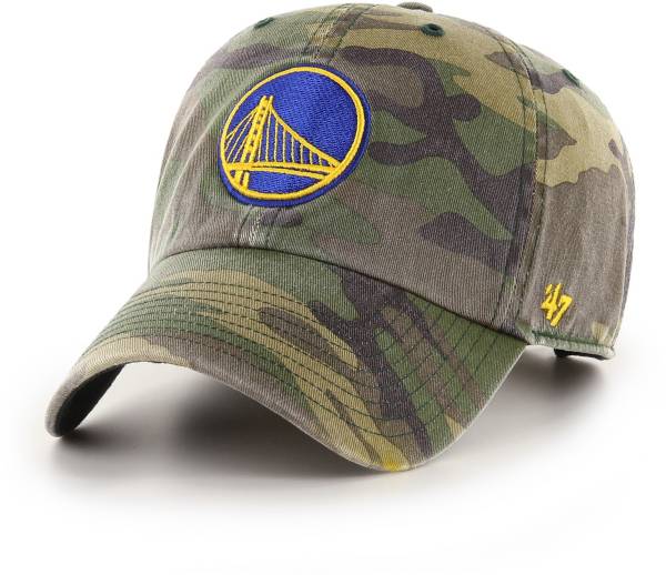 ‘47 Adult Golden State Warriors Camo Clean-Up Adjustable Hat