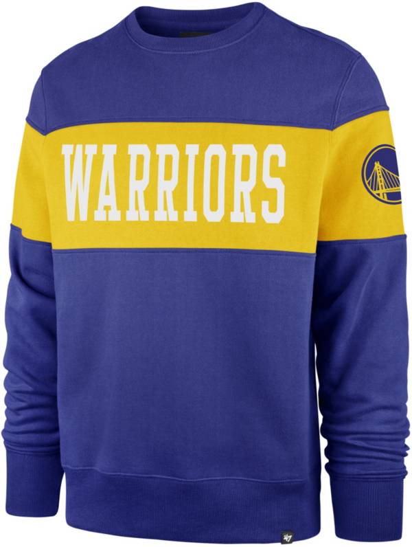 ‘47 Men's Golden State Warriors Royal Interstate Crewneck Sweatshirt