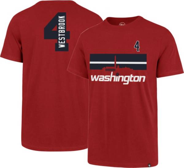 ‘47 Men's Washington Wizards Russell Westbrook Red Number T-Shirt