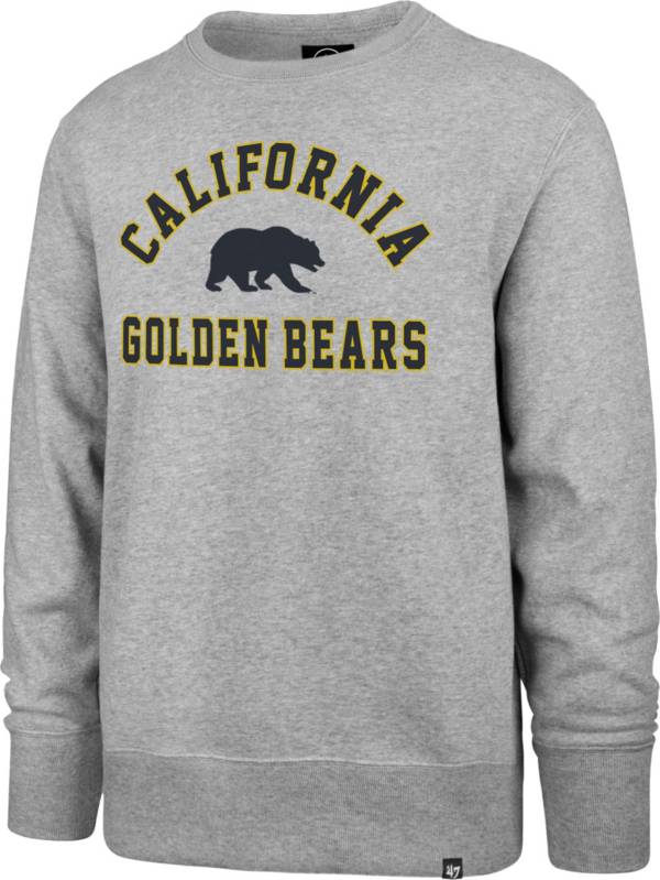 ‘47 Men's Cal Golden Bears Grey Headline Crew Pullover Sweatshirt