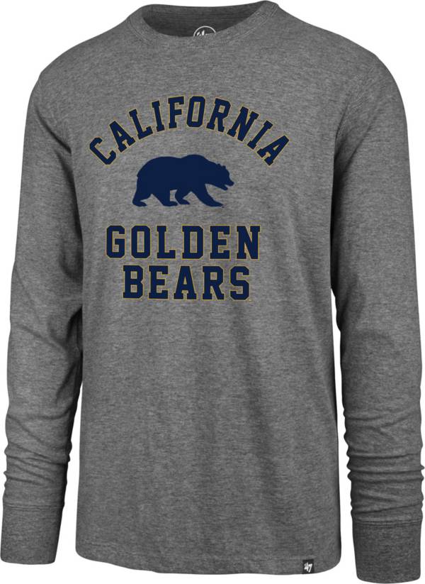 ‘47 Men's Cal Golden Bears Grey Super Rival Long Sleeve T-Shirt