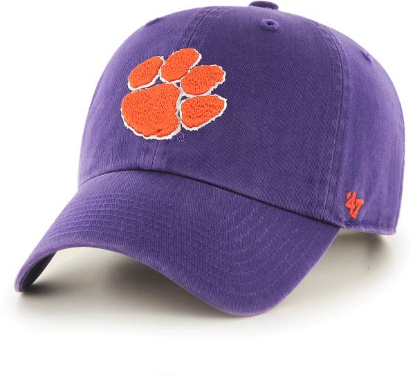 '47 Men's Clemson Tigers Clean Up Purple Adjustable Hat product image
