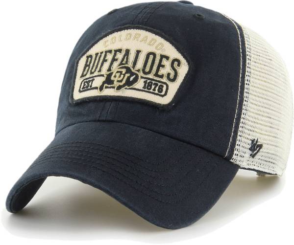 ‘47 Men's Colorado Buffaloes Black Clean Up Adjustable Hat