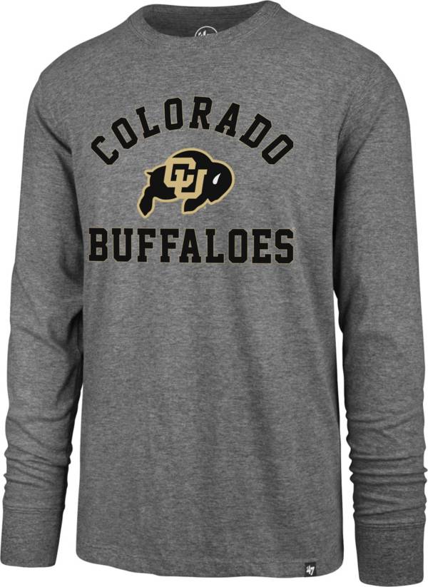 ‘47 Men's Colorado Buffaloes Grey Super Rival Long Sleeve T-Shirt