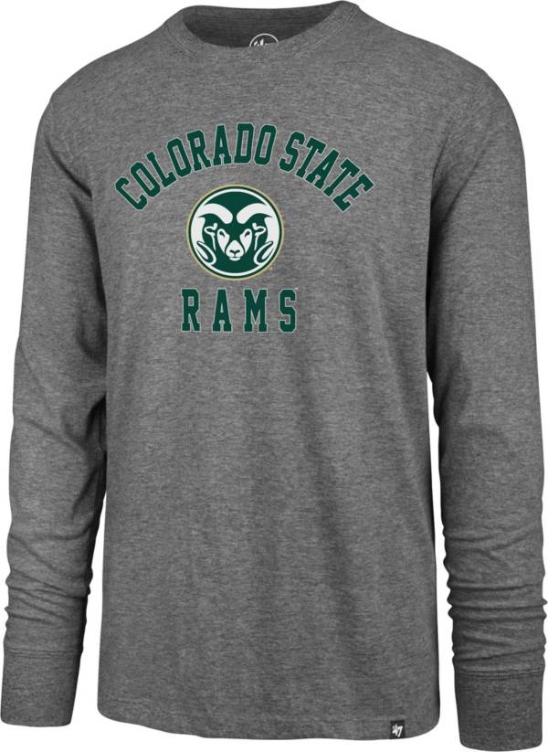 ‘47 Men's Colorado State Rams Grey Super Rival Long Sleeve T-Shirt
