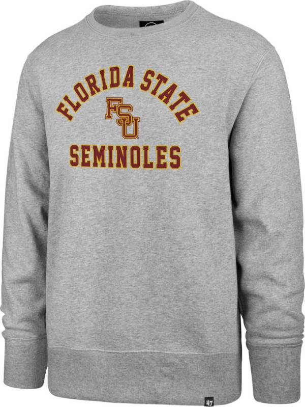 ‘47 Men's Florida State Seminoles Grey Headline Crew Pullover Sweatshirt