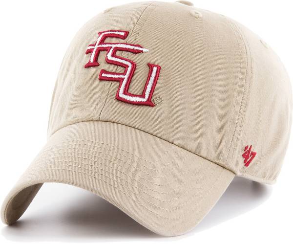 ‘47 Men's Florida State Seminoles Khaki Clean Up Adjustable Hat