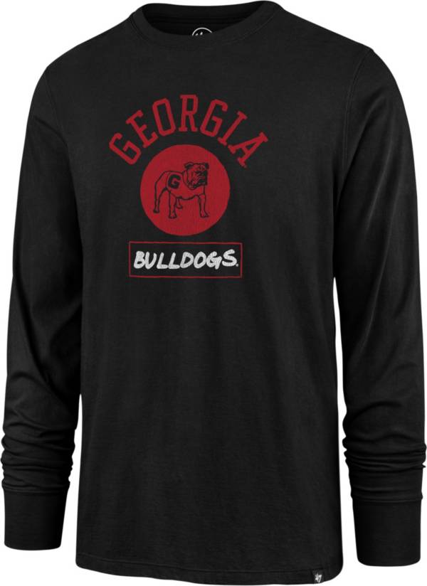 ‘47 Men's Georgia Bulldogs Black Super Rival Long Sleeve T-Shirt