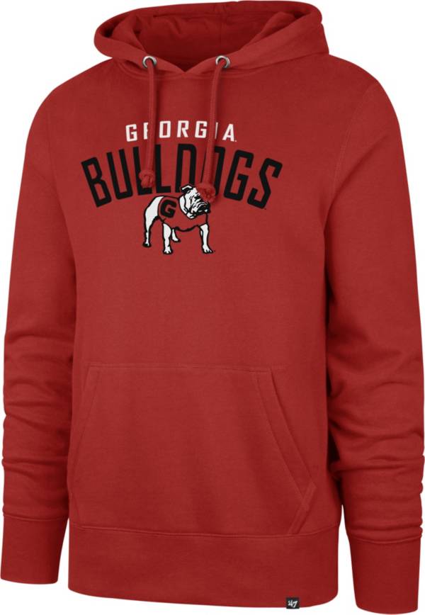 ‘47 Men's Georgia Bulldogs Red Outrush Headline Pullover Hoodie