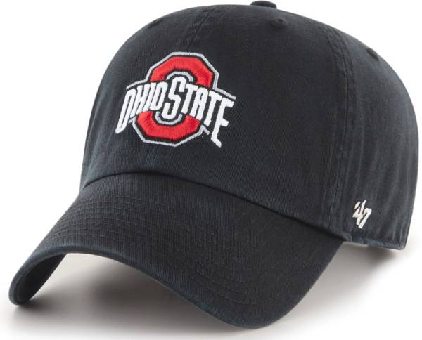 '47 Men's Ohio State Buckeyes Clean Up Adjustable Black Hat