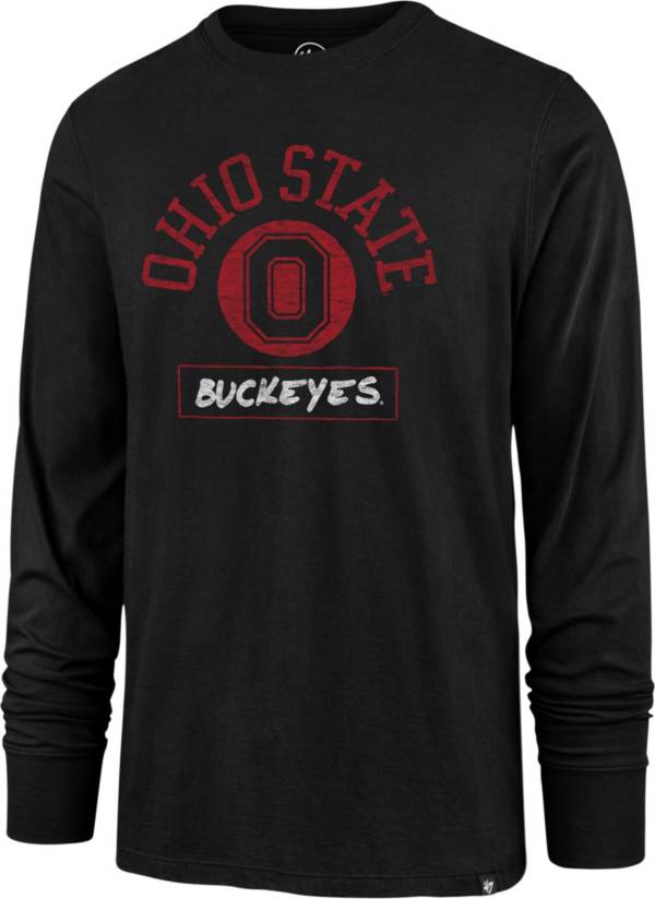 ‘47 Men's Ohio State Buckeyes Black Super Rival Long Sleeve T-Shirt