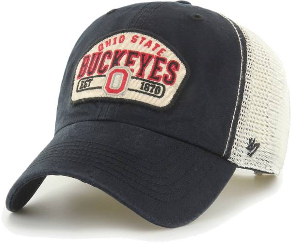 ‘47 Men's Ohio State Buckeyes Grey Penwald Clean Up Adjustable Hat