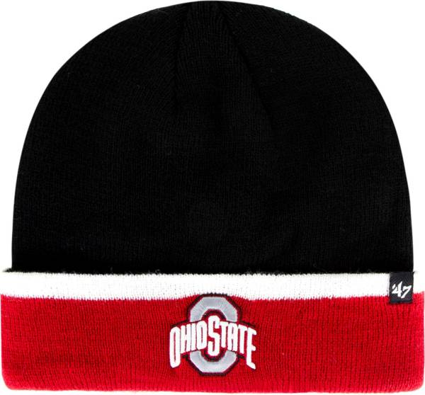 ‘47 Men's Ohio State Buckeyes Black Sub-Zero Cuffed Knit Beanie