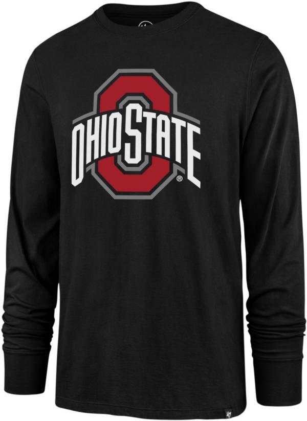 '47 Men's Ohio State Buckeyes Long Sleeve Black T-Shirt