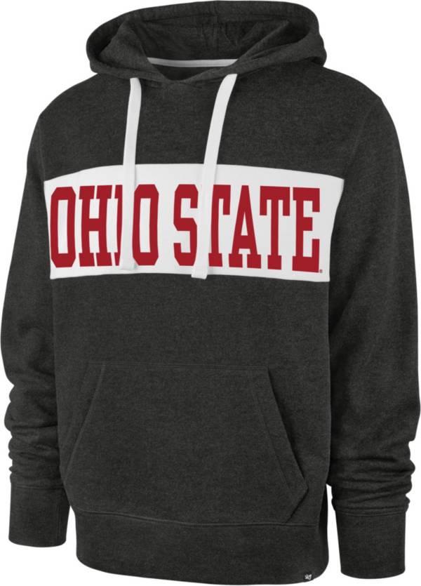 ‘47 Men's Ohio State Buckeyes Grey Chest Pass Pullover Hoodie