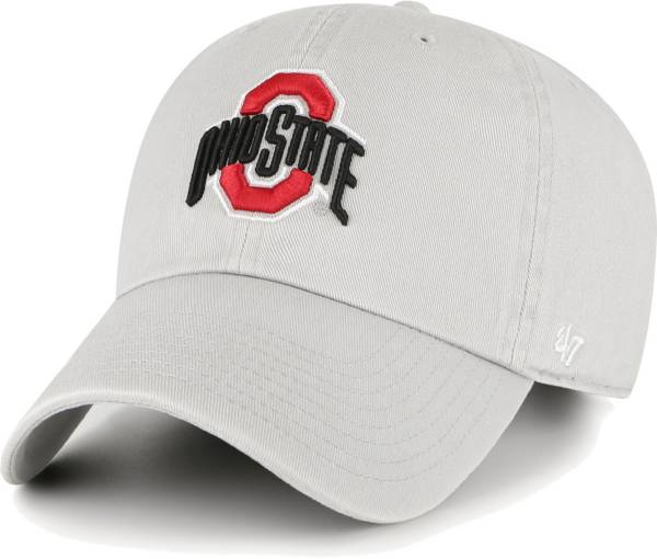 ‘47 Men's Ohio State Buckeyes Grey Clean Up  Adjustable Hat product image
