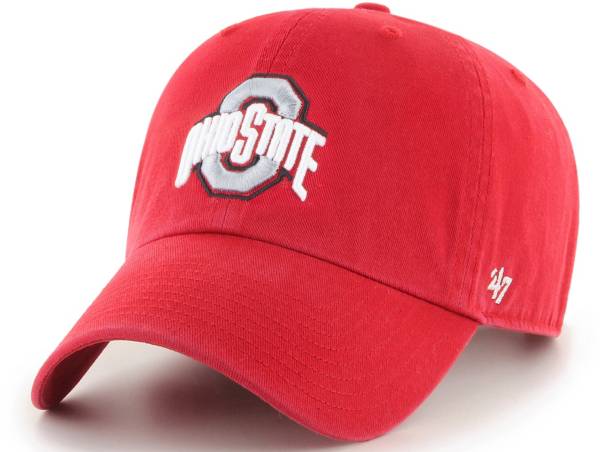 '47 Men's Ohio State Buckeyes Scarlet Clean Up Adjustable Hat