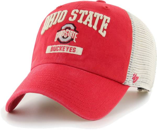 ‘47 Men's Ohio State Buckeyes Scarlet Morgantown Clean Up Adjustable Hat