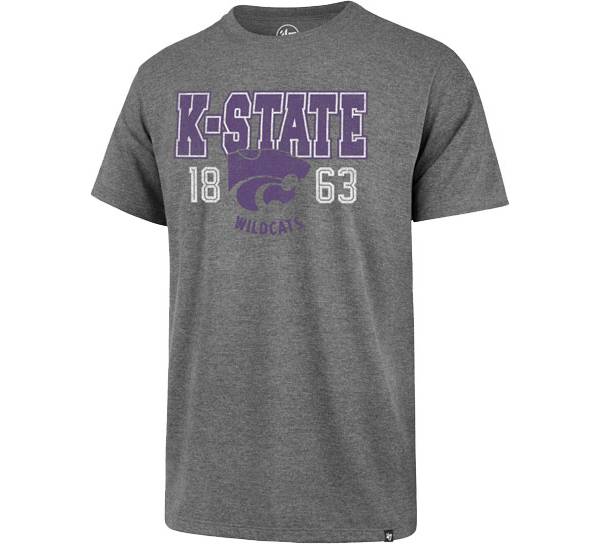 ‘47 Men's Kansas State Wildcats Grey T-Shirt product image