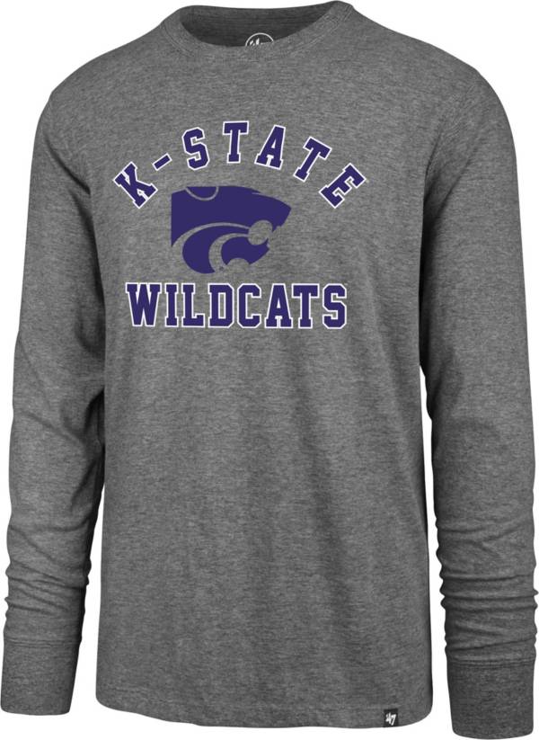 ‘47 Men's Kansas State Wildcats Grey Super Rival Long Sleeve T-Shirt