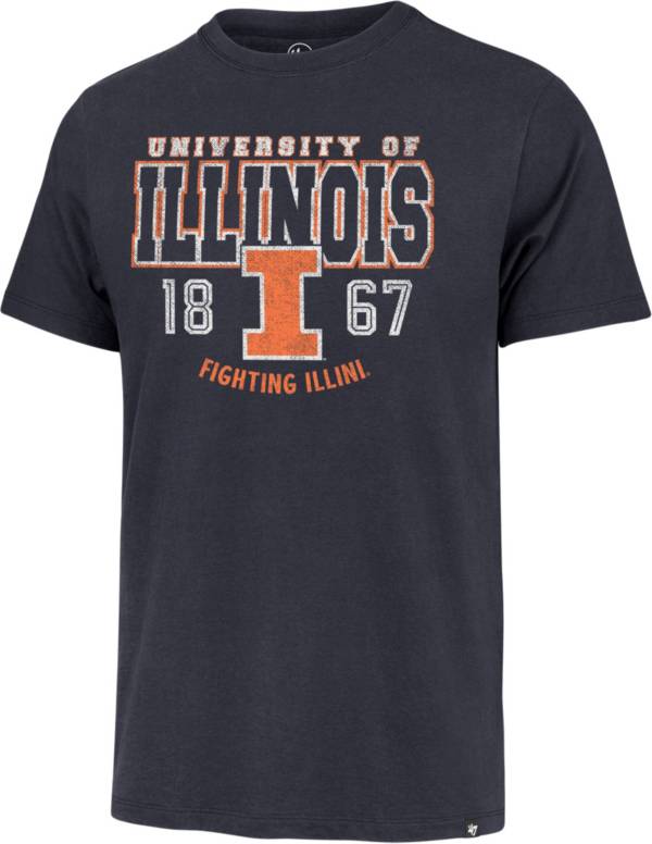 ‘47 Men's Illinois Fighting Illini Blue T-Shirt