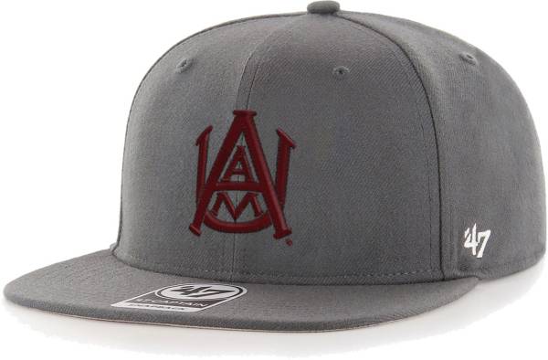 ‘47 Men's Alabama A&M Bulldogs Grey No Shot Captain Adjustable Hat