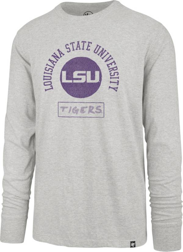 ‘47 Men's LSU Tigers Grey Long Sleeve T-Shirt