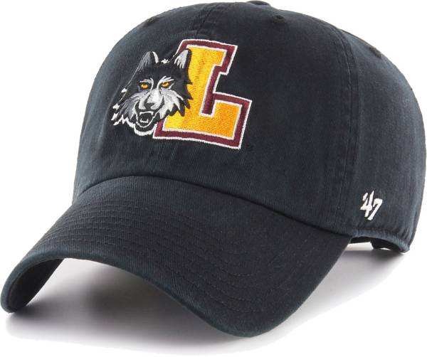 ‘47 Men's Loyola Chicago Ramblers Black Clean Up Adjustable Hat